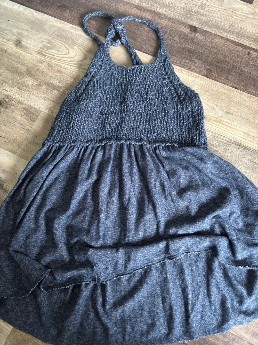 Free People Marled Knit Sweater Halter Top Tunic size small